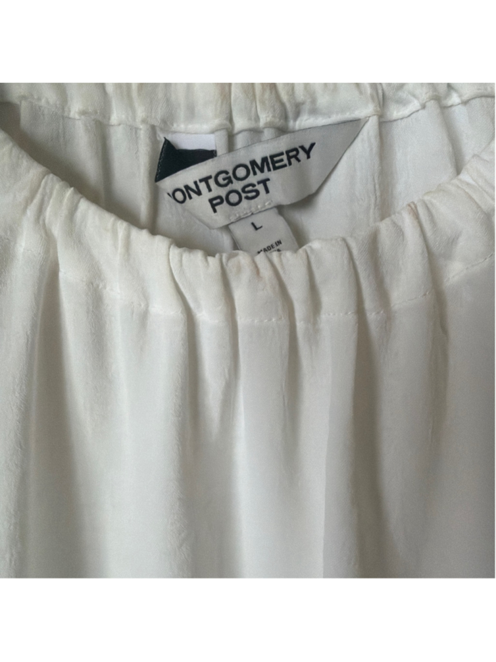 Stirch fix Women's Montgomery Post White Blouse Size L - Picture 2 of 2